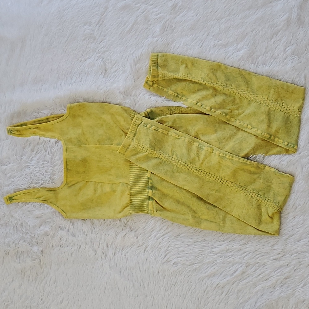 Free People Good Karma Onesie Pineapple Punch Yellow
